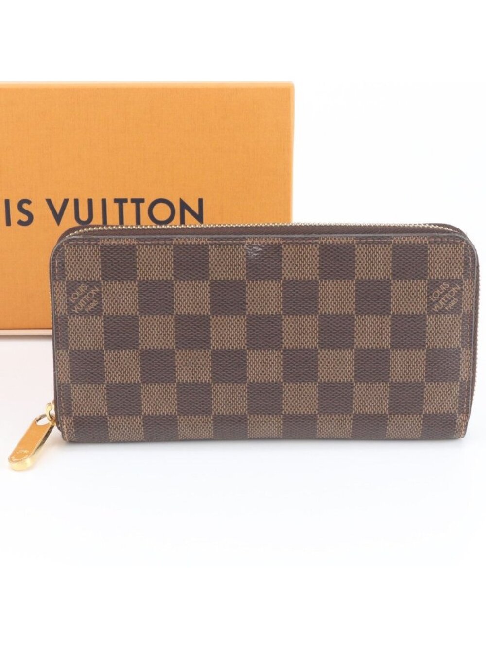 Louis Vuitton Damier Zippy Wallet Leather